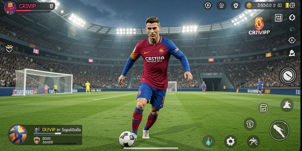 Tampilan gameplay menarik dari CR7VIP dengan aksi penuh energi.