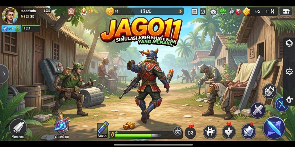 Screenshot JAGO11 menampilkan gameplay simulasi yang realistis dan interaktif.