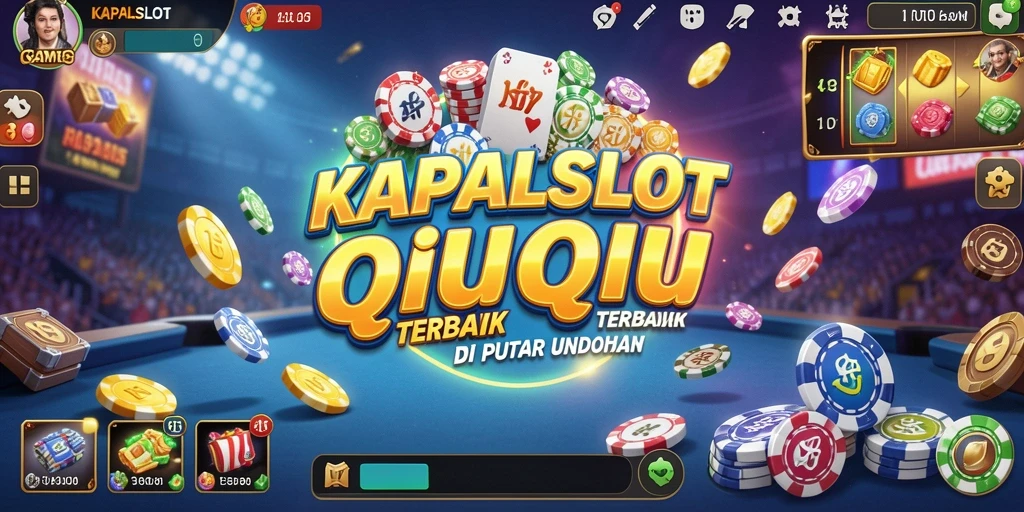 Screenshot gameplay QiuQiu yang menampilkan keseruan KAPALSLOT.
